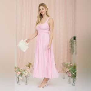 🆕🤍BABY PINK MAXI DRESS